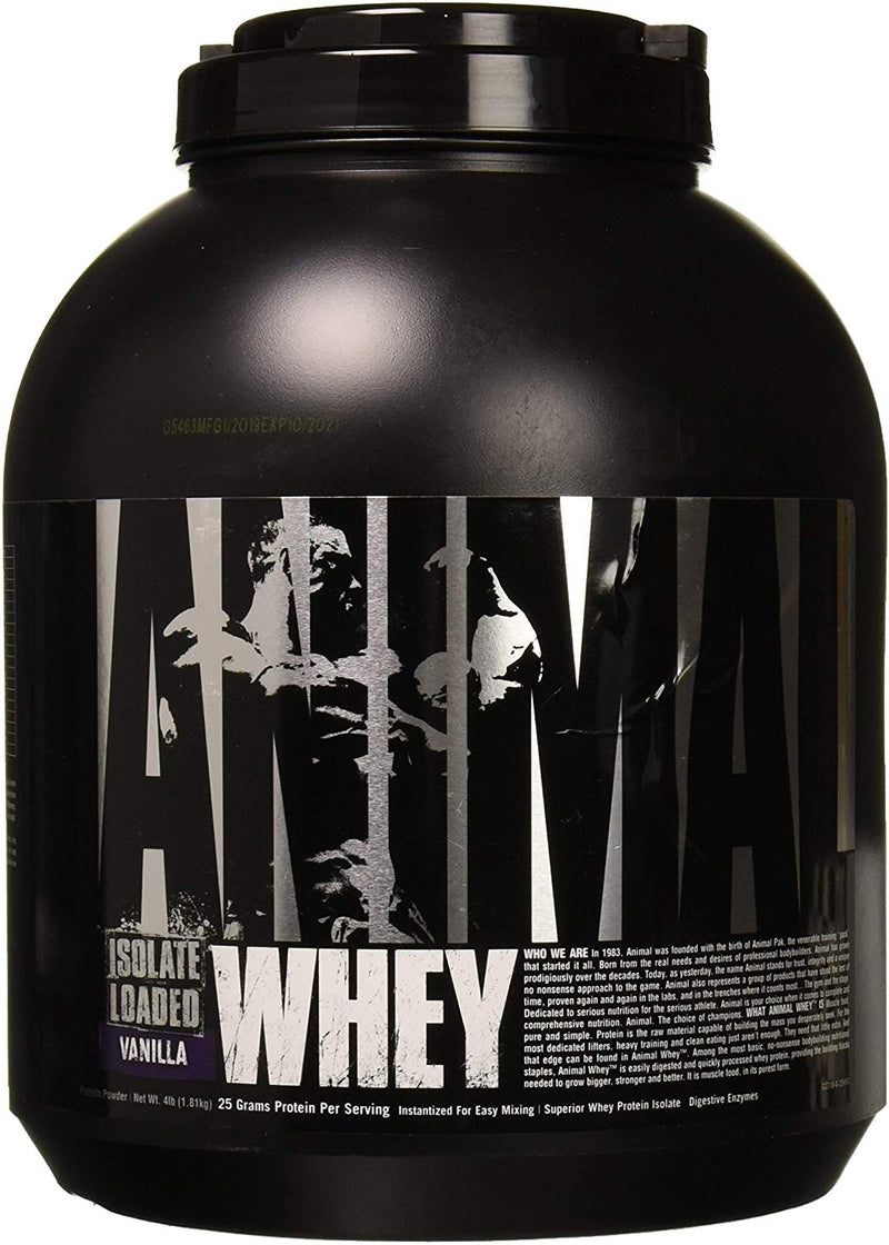 Animal whey isolate loaded 4 lb